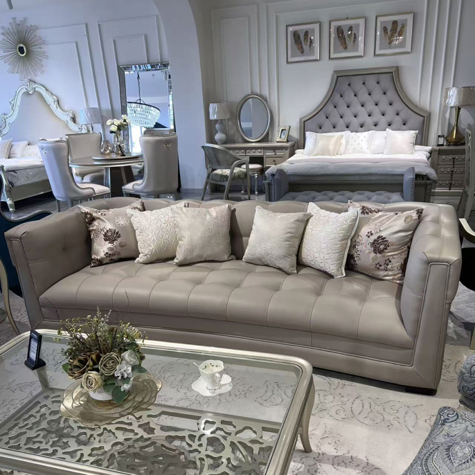 现货美式莅临三人沙发北欧轻奢客厅（尺寸可订制）