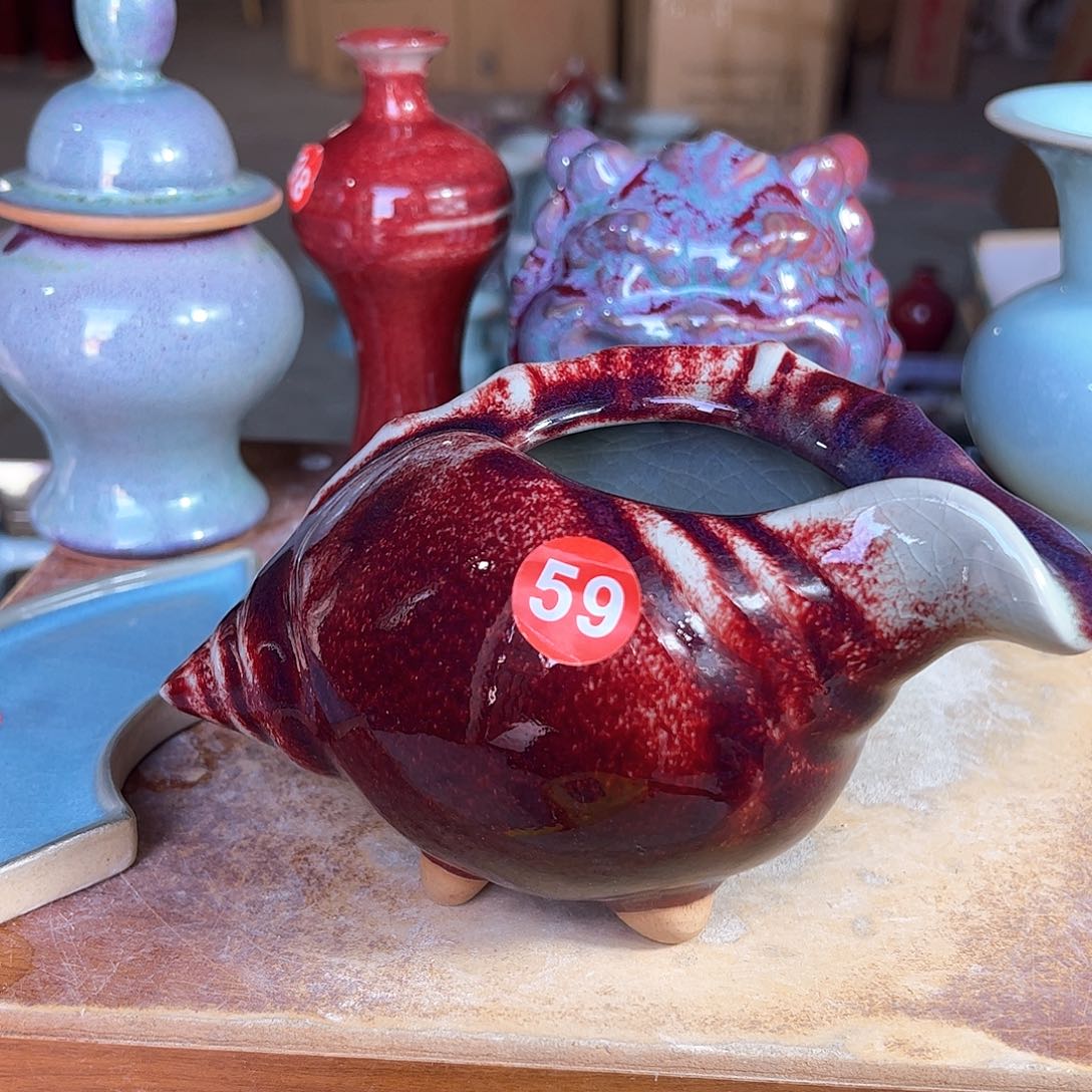 摆件郑家钧窑摆件微