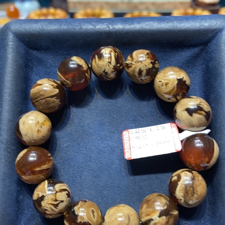 未镶嵌琥珀手链蜜蜡