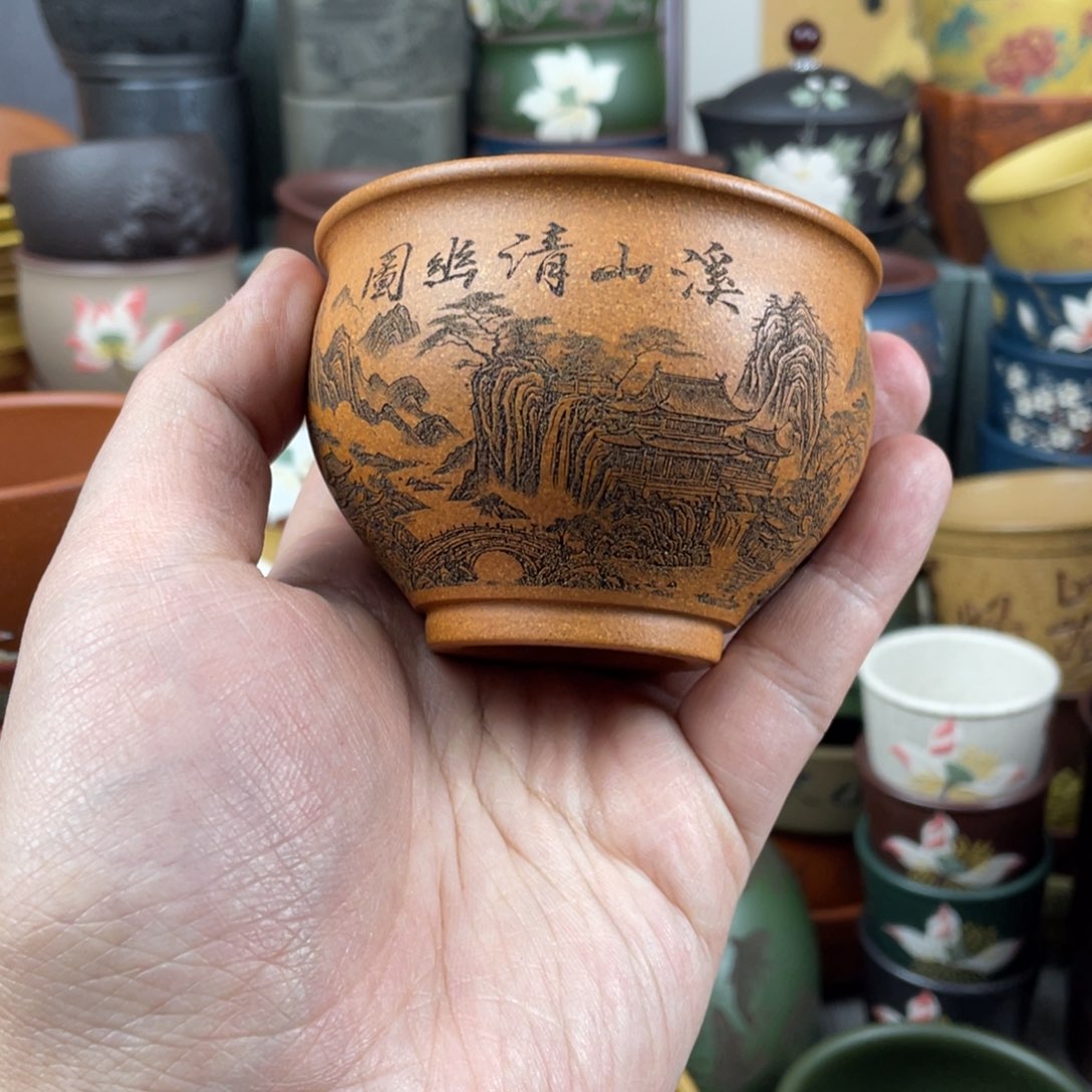 紫砂茶杯紫砂茶杯