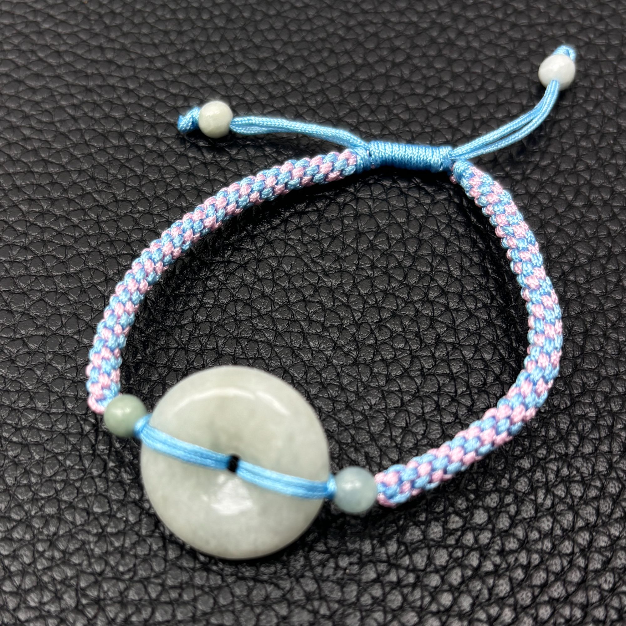 天然翡翠平安扣手编