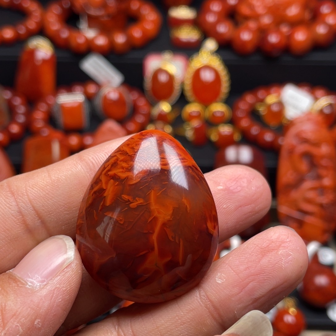 南红玛瑙珠宝奇石未镶嵌吊坠