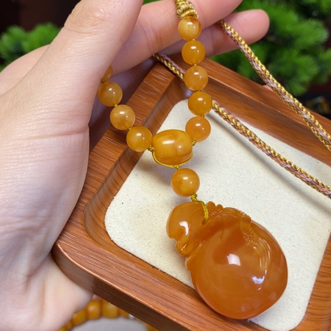 【闪购商品】蜜蜡颈饰未镶嵌项链