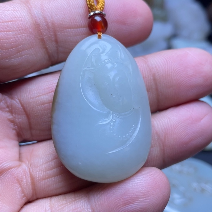 和田玉吊坠(不含链)未镶嵌