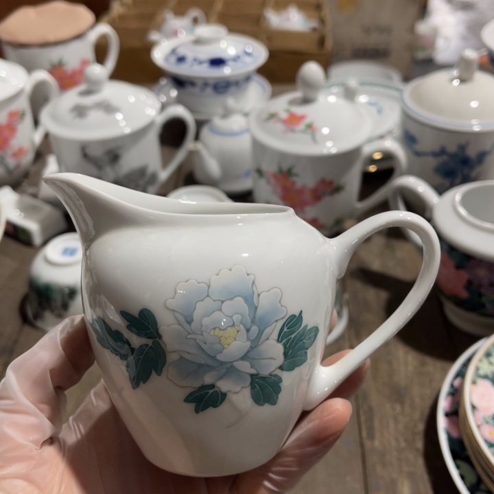 醴陵高温瓷器釉下群力瓷微瑕手绘