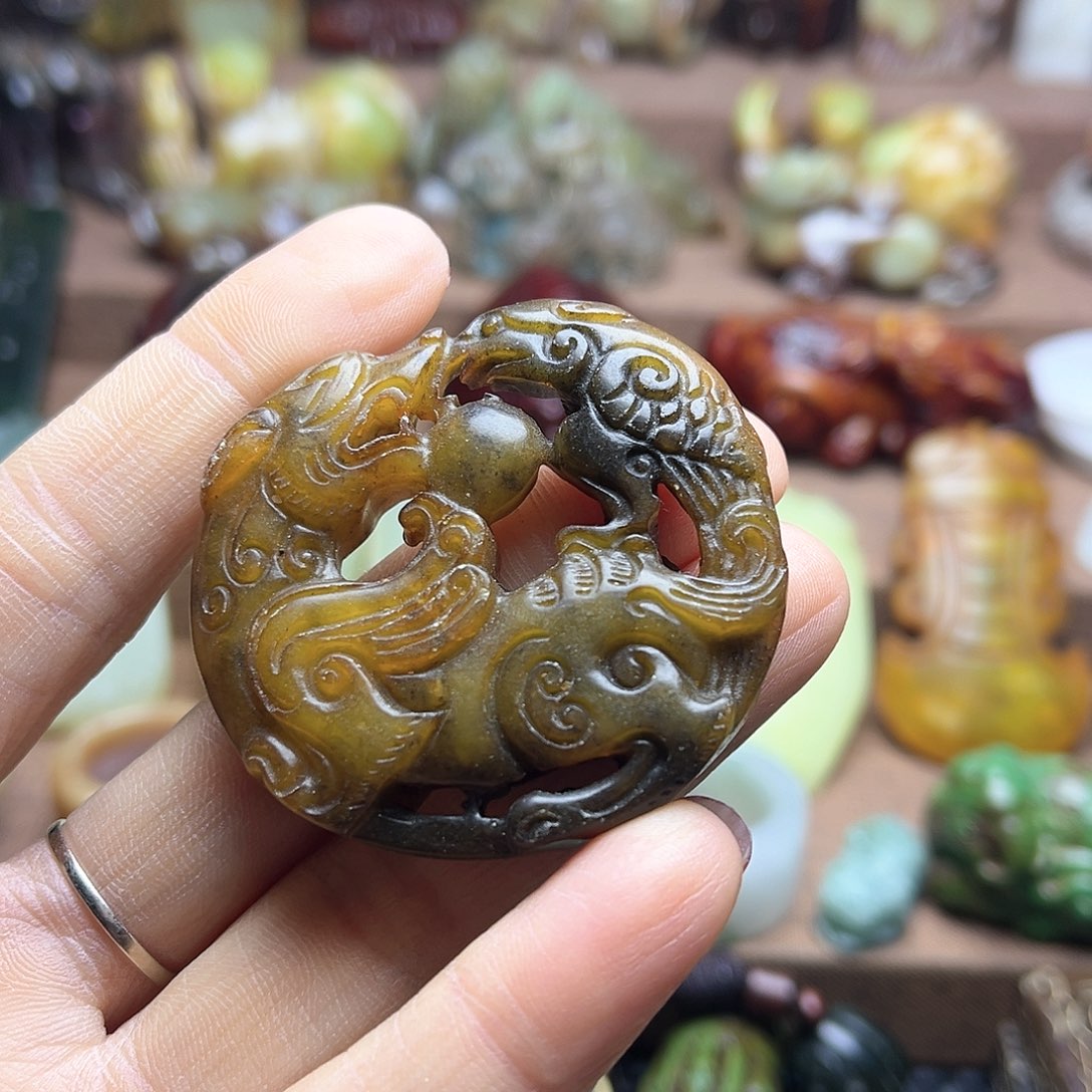 白玉菩提吊坠134。。