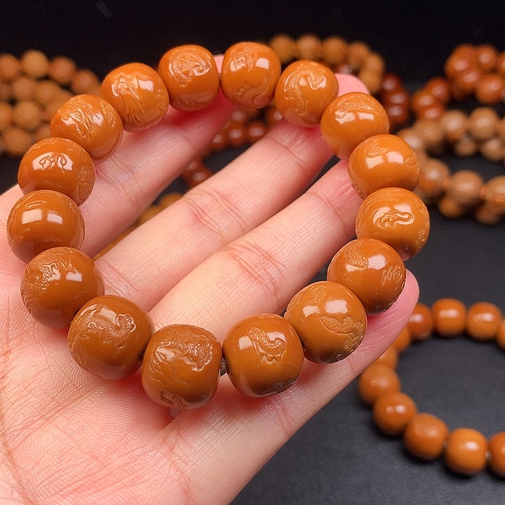 橄榄核手串/手链志**合老型龙14