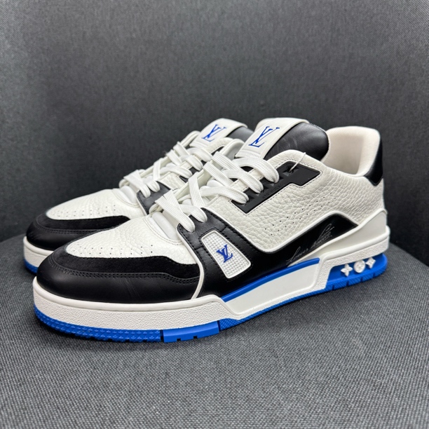 全新未使用 LouisVuitton/路易威登 lv trainer 白蓝藤原浩