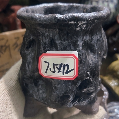 红陶粗陶花盆手工