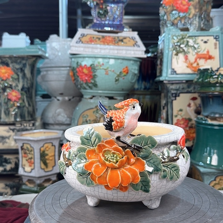 红陶岭南100,000花盆