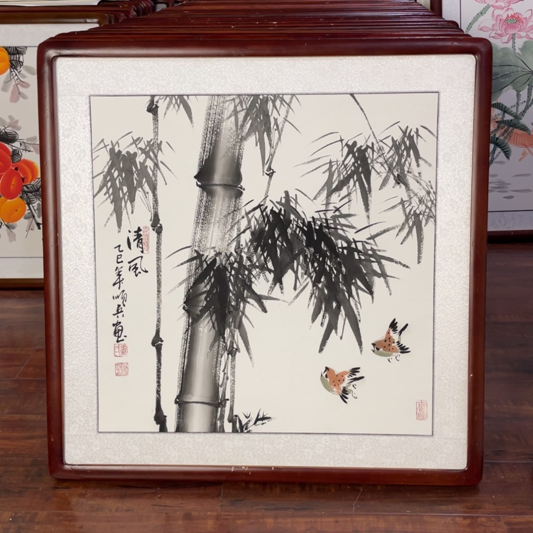 国画带框尺寸63*63厘米