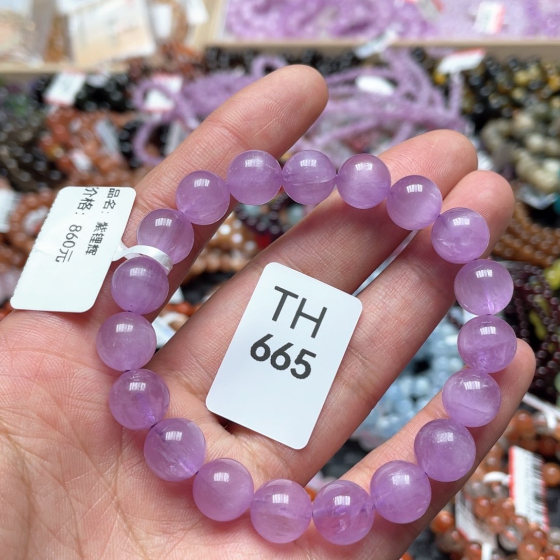 锂辉石手串未镶嵌