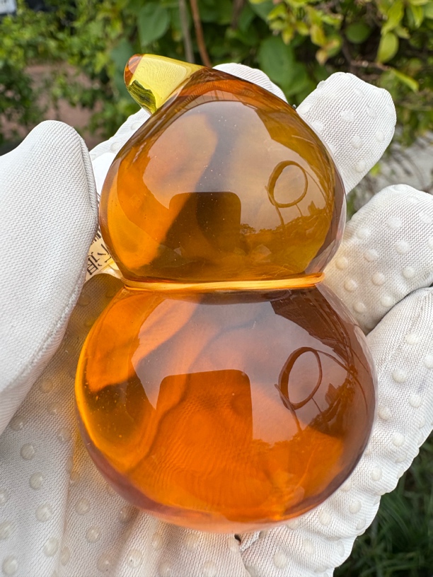 假一赔十，天然琥珀蜜蜡，蜜蜡吊坠，金珀吊坠，葫芦吊坠 编号112