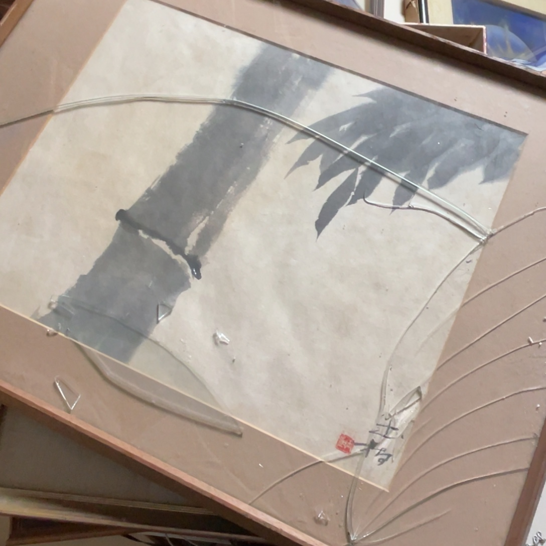 中古框画有些瑕疵看好下单不退不换