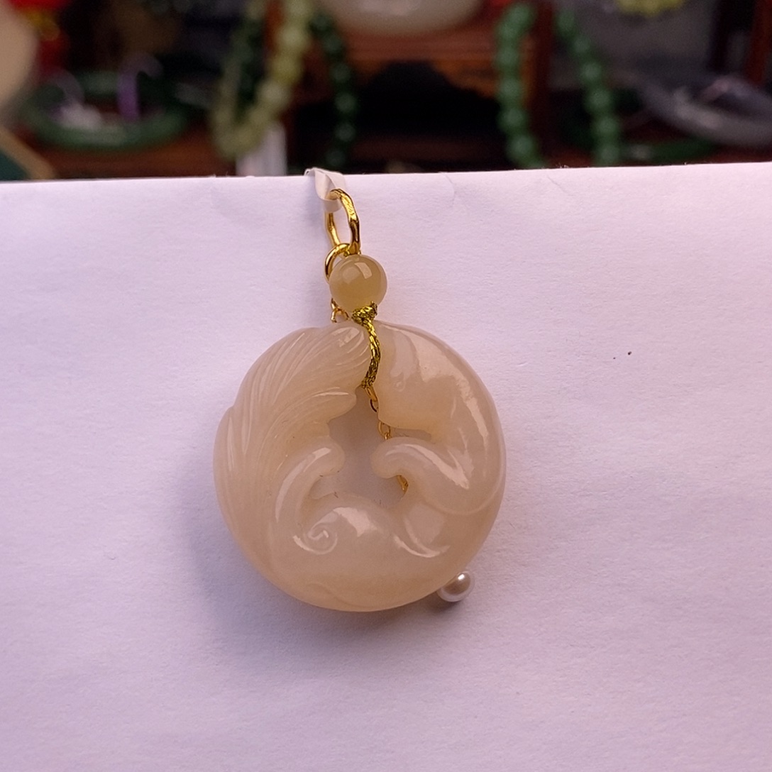 和田玉清货价浓藕粉红粉凤九未镶嵌