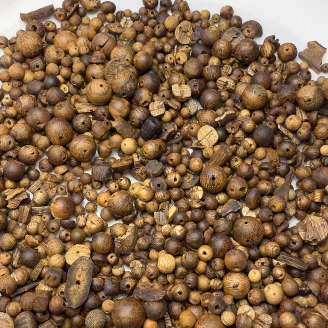 沉香沉香碎屑乌身原叶珠子料50g