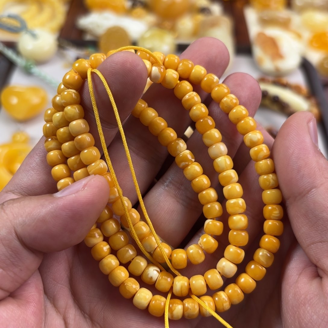 未镶嵌蜜蜡裸石多圈