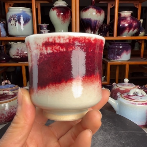 牛家钧窑牛自恒老师钧瓷杯