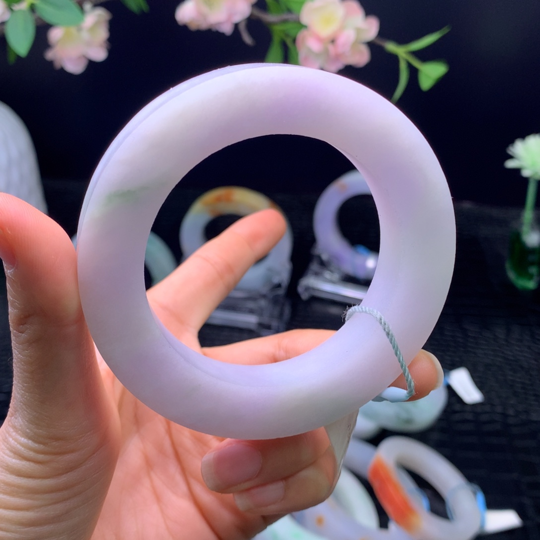 定制翡翠未镶嵌手镯55-65