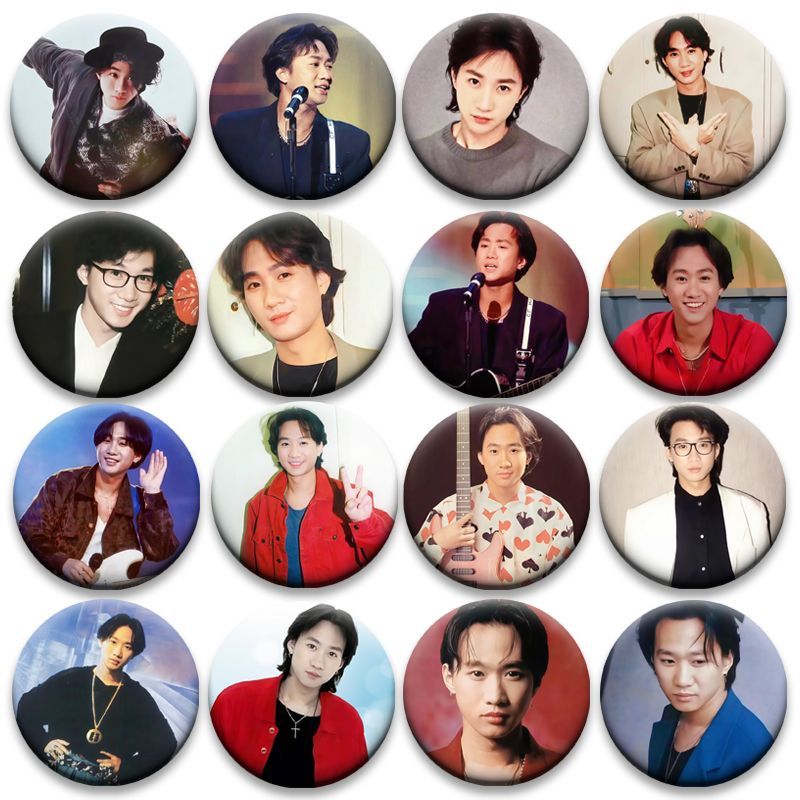 Beyond黄家驹收藏8K+胸章谷圈痛包应援谷子徽章胸针援谷吧唧58mm