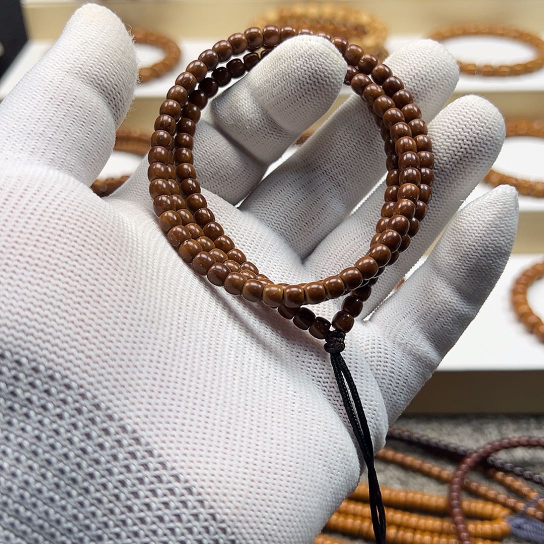 ะ***℃手串紫金鼠5×4鼠尖长串138颗