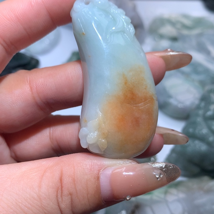 翡翠未镶嵌颈饰保真天然A货翡翠