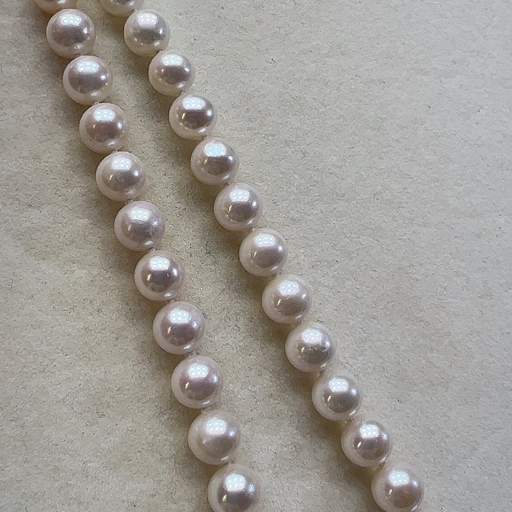 淡水珍珠颈饰银S925镶嵌➕8高品极光炫彩