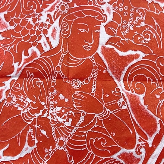 拓片用纸其他唐代地藏王菩萨拓片