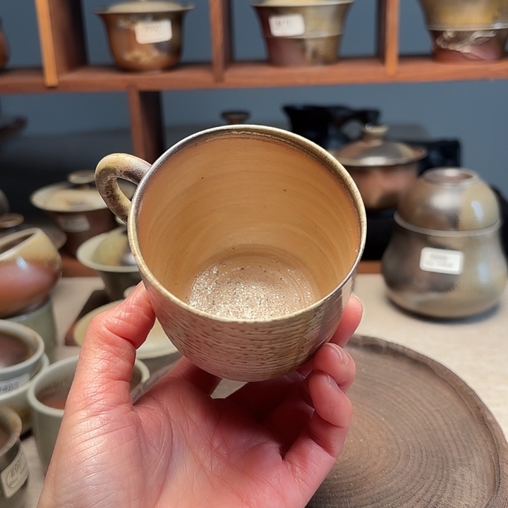 快***3陶柴烧裸烧多肉杯