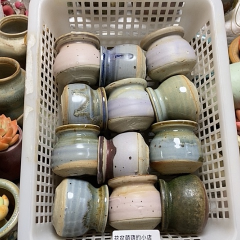紫砂花盆468微瑕品口径4厘米左右