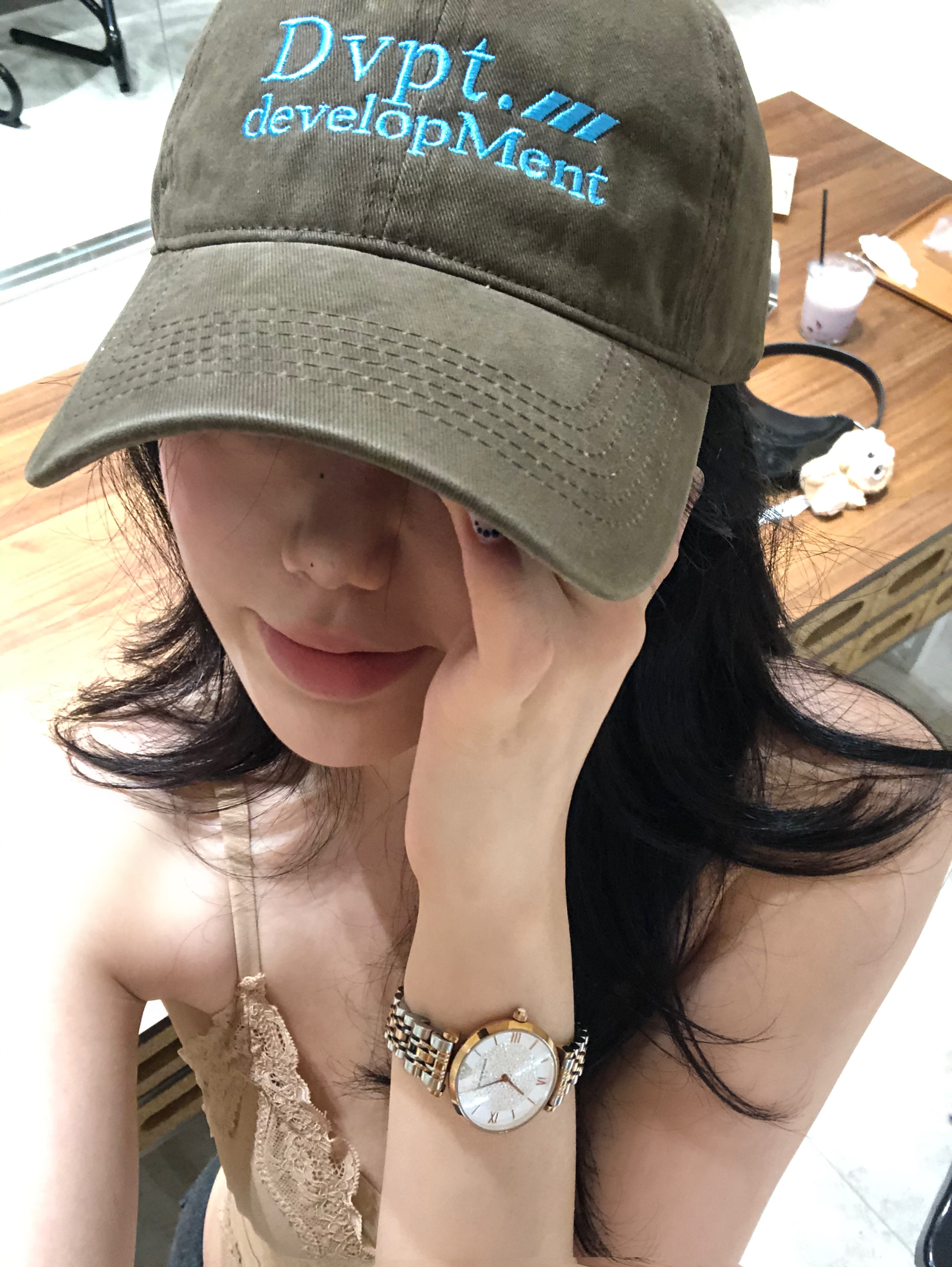 日系复古字母刺绣棒球帽女韩版百搭显脸小鸭舌帽大头围宽帽檐帽子