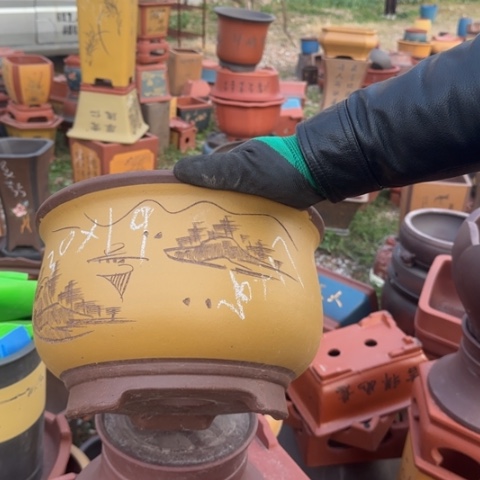 红陶紫砂花盆盆景盆栽