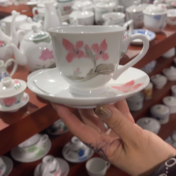 醴陵釉下高温瓷手绘180毫升