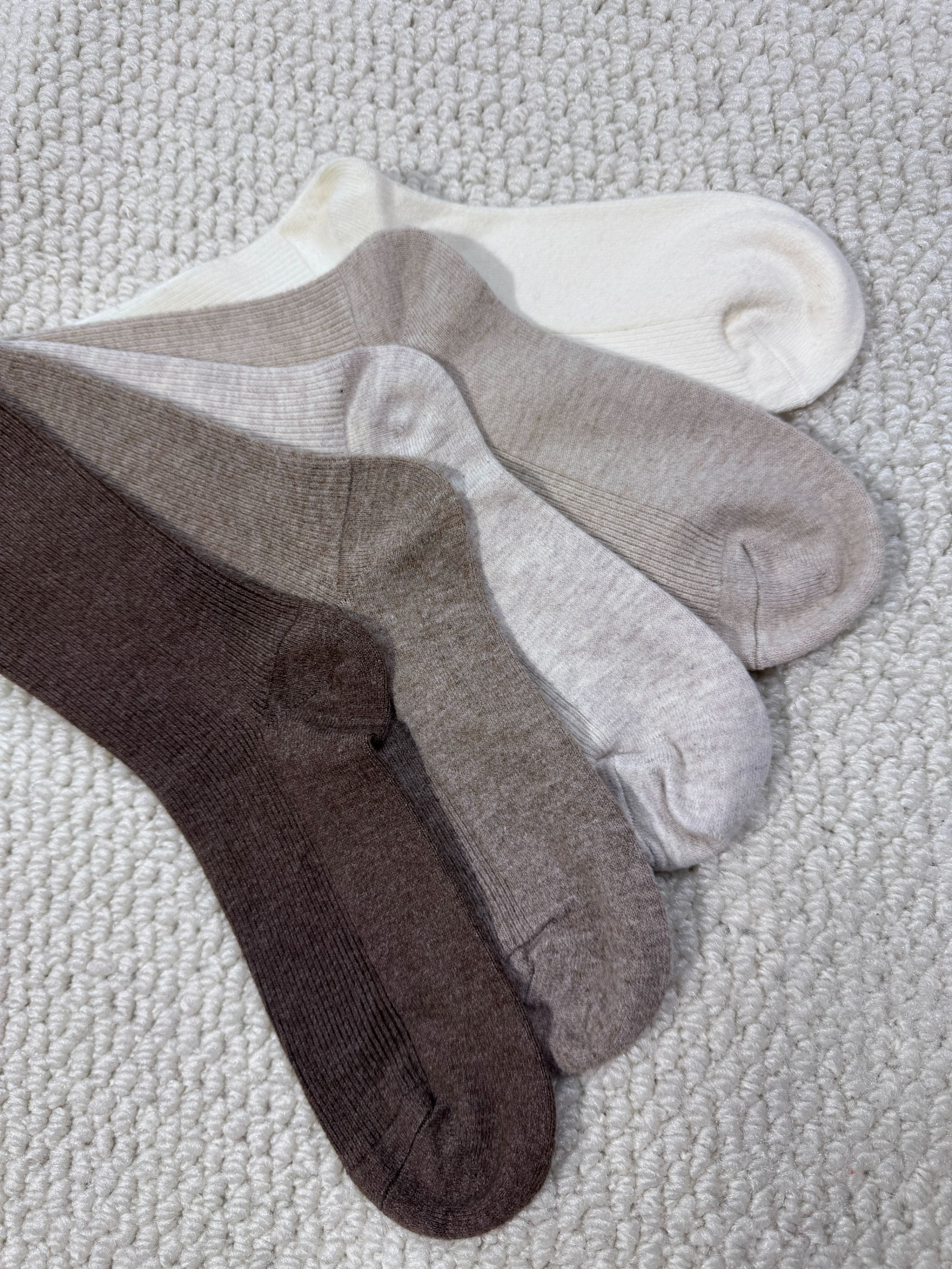 【有木socks】秋冬美拉德色系老钱风中筒女袜简约百搭