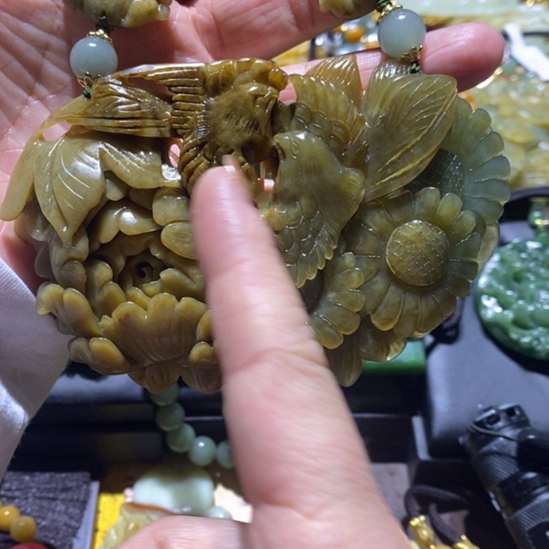 【闪购商品】岫玉毛衣链未镶嵌