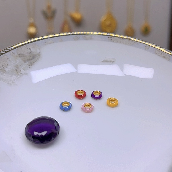 紫晶颈饰银S925镶嵌紫晶925镶嵌132