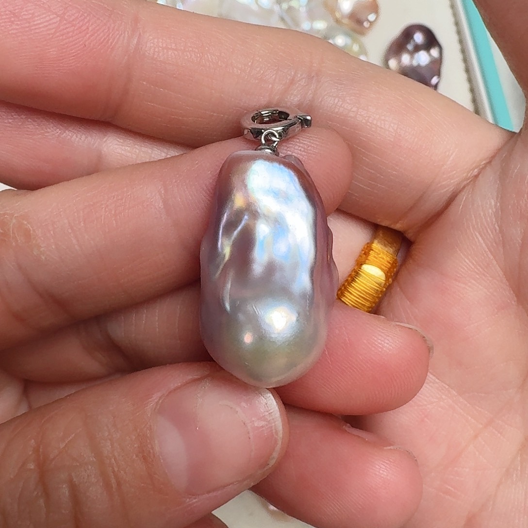 淡水珍珠颈饰银S925镶嵌