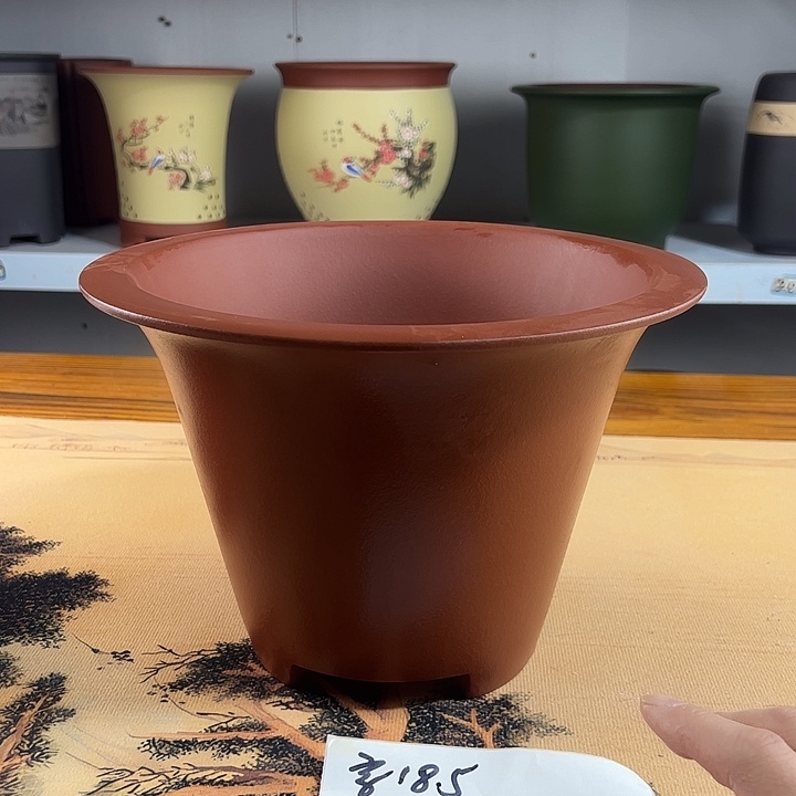 紫砂花盆紫砂兰花盆21