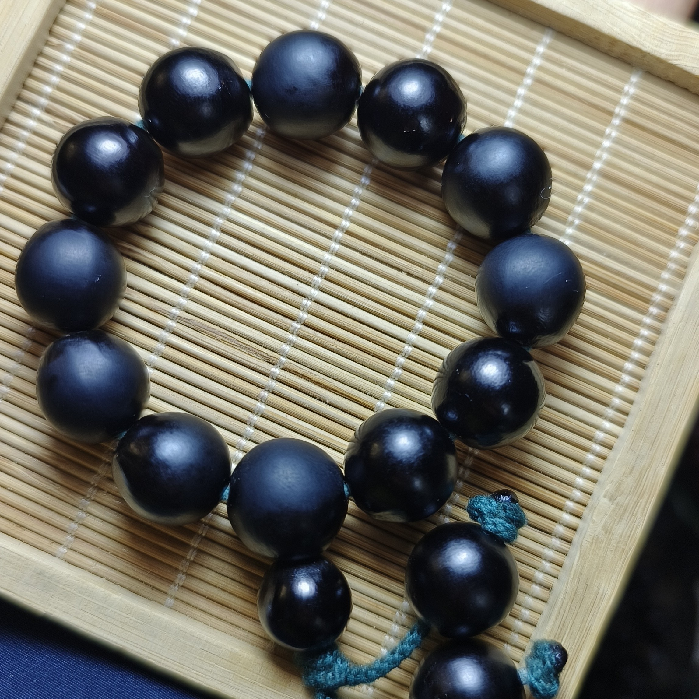 非金属木质手链 非金属老树无患子手串 13.8～14.0  11 颗迷你款