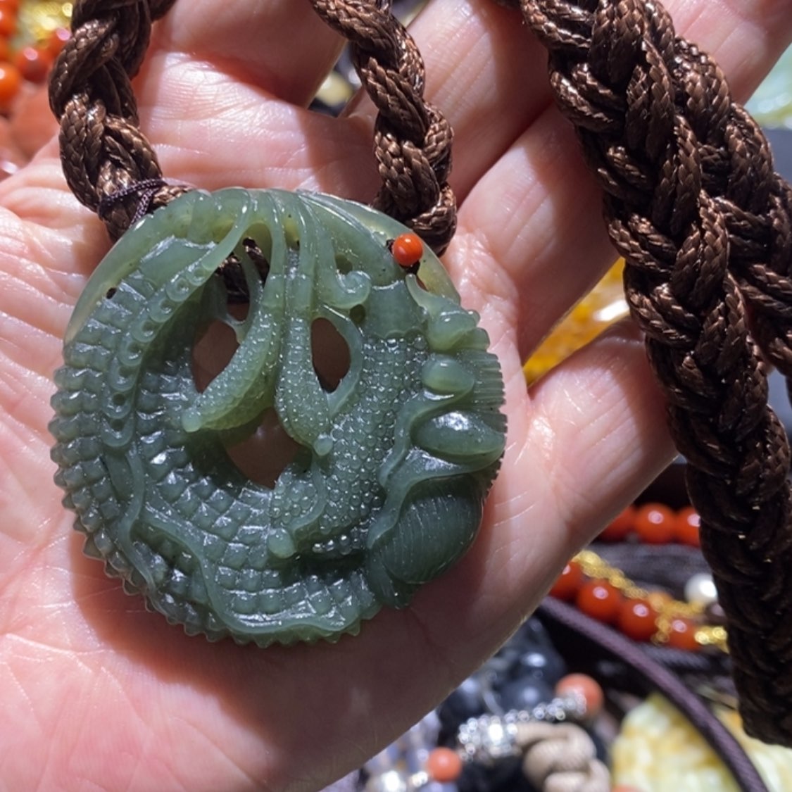 【闪购商品】岫玉毛衣链未镶嵌