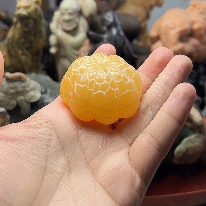 辽宁石橘子手把件