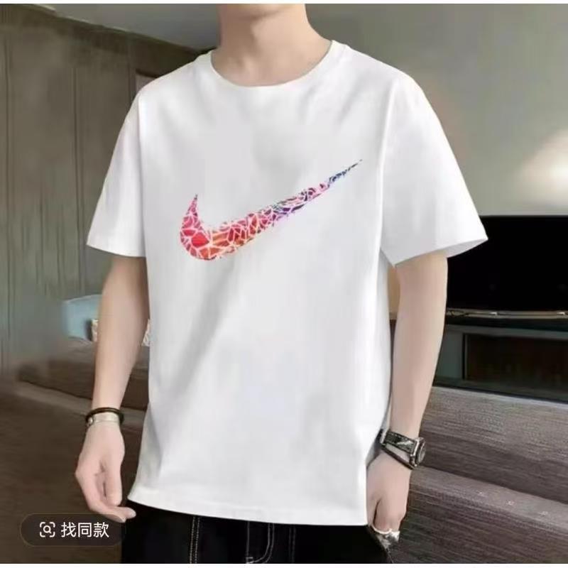 修身圆领纯棉短袖男休闲ins帅气百搭外穿上衣打底衫