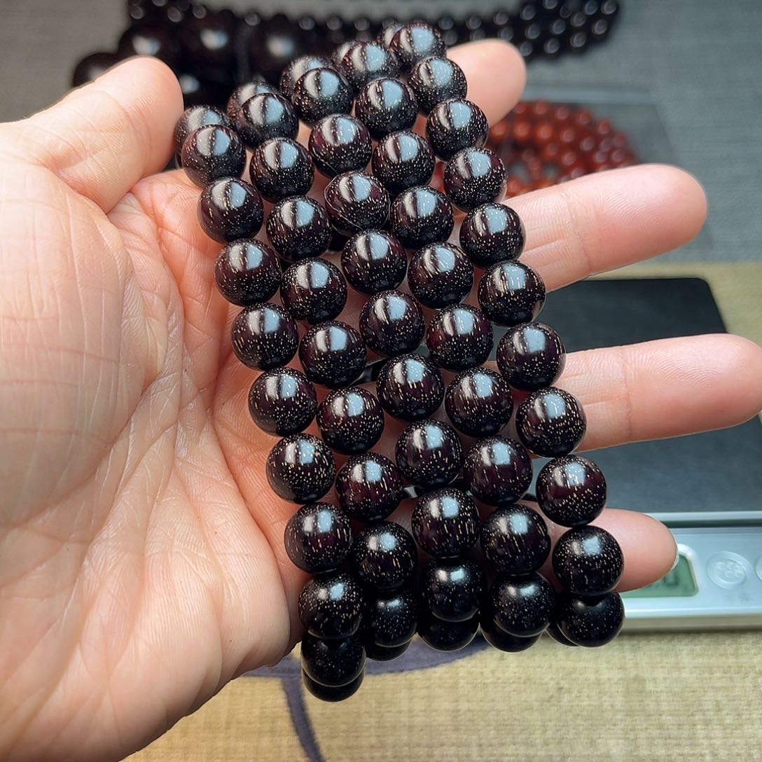 檀香紫檀（小叶紫檀）1.0 108颗 爆星