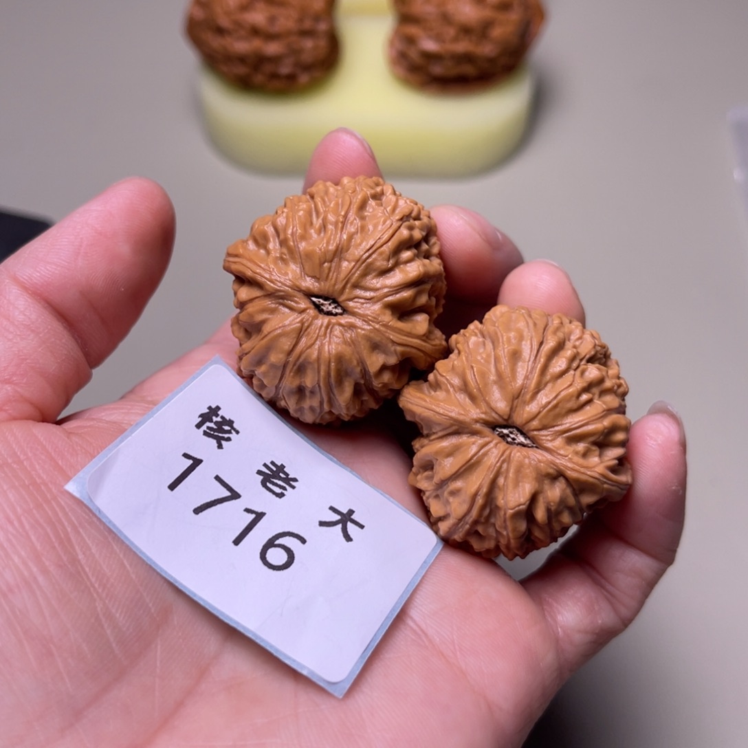 文玩核桃把件四喜34 1716