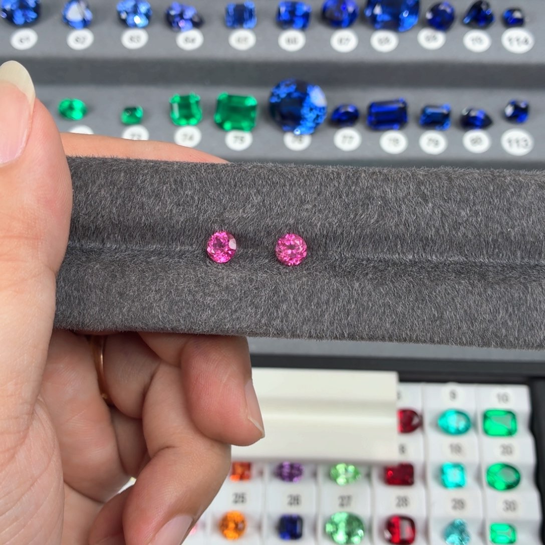 蜂***y裸石合成（培育）蓝宝石2.24