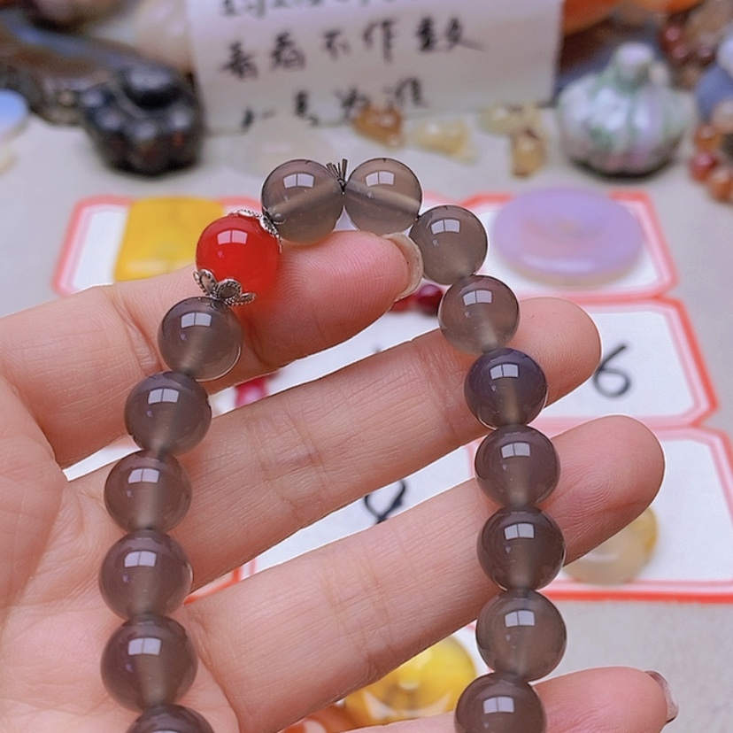 【闪购商品】未镶嵌玛瑙/玉髓珠宝半成品红*瑰