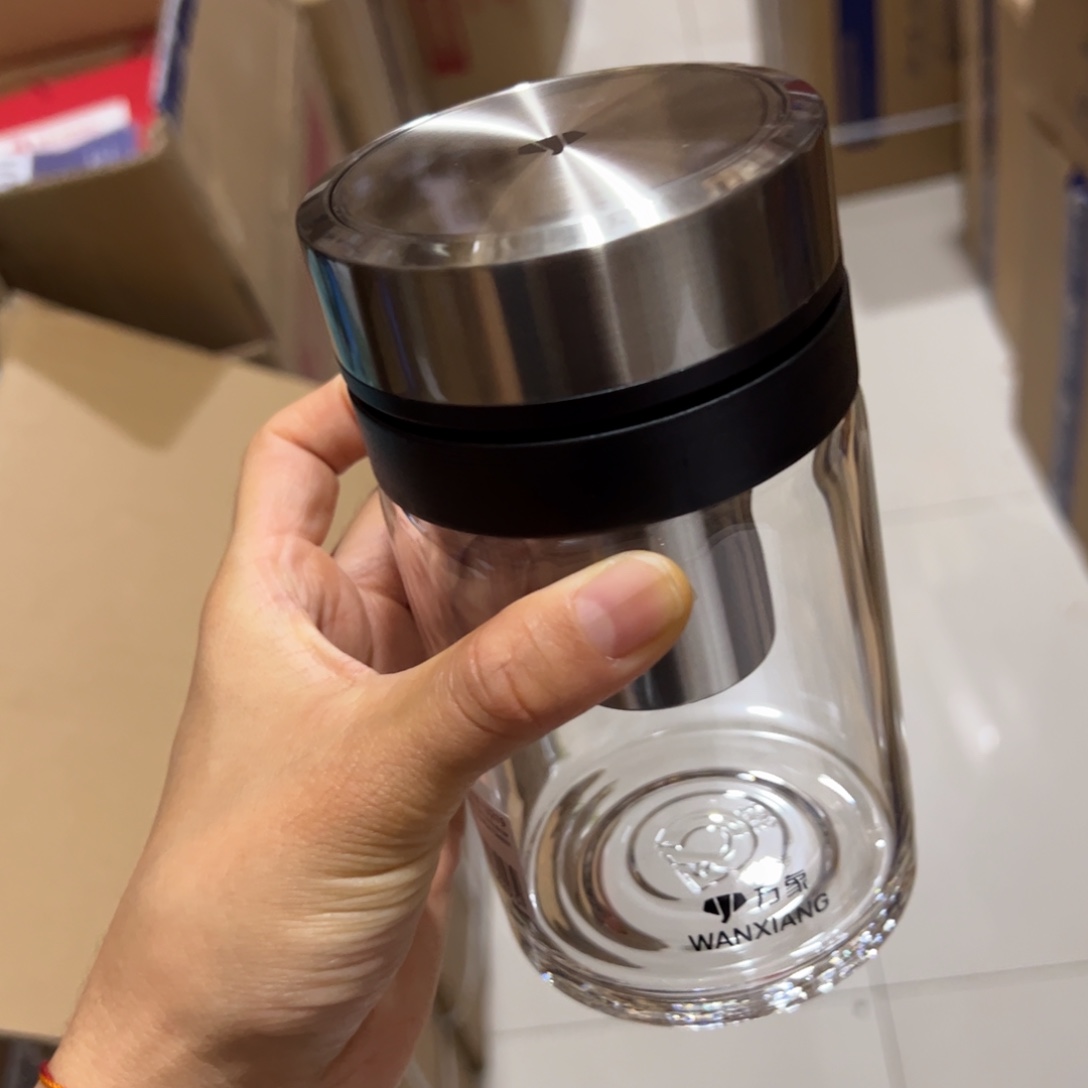 万象u219本色薄层烫手玻璃杯500