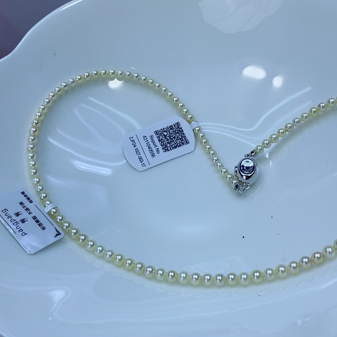 海水珍珠颈饰银S925镶嵌