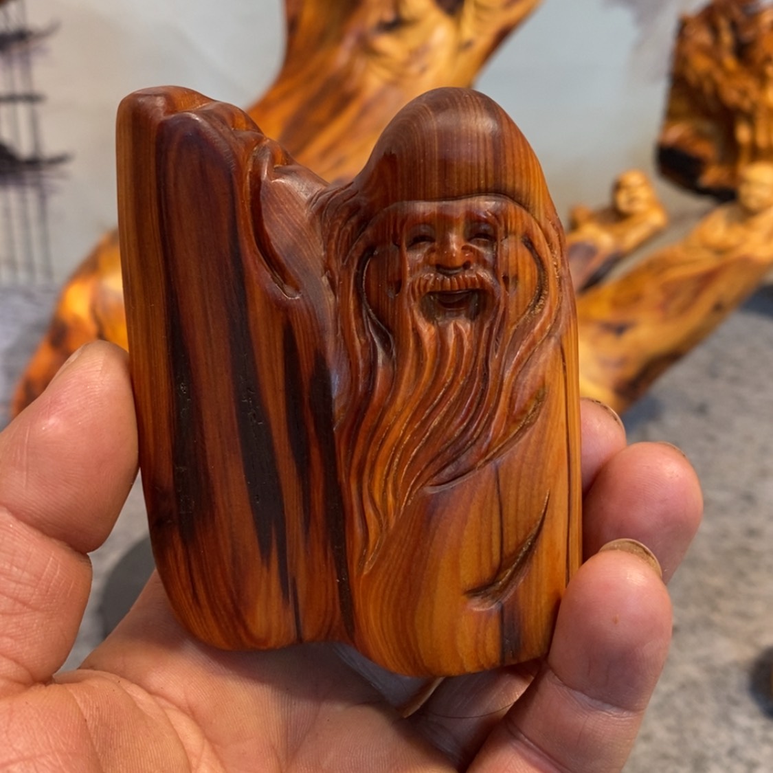 【闪购商品】柏木（崖柏）根雕木雕工艺品摆件家居装饰厂家直销手把件
