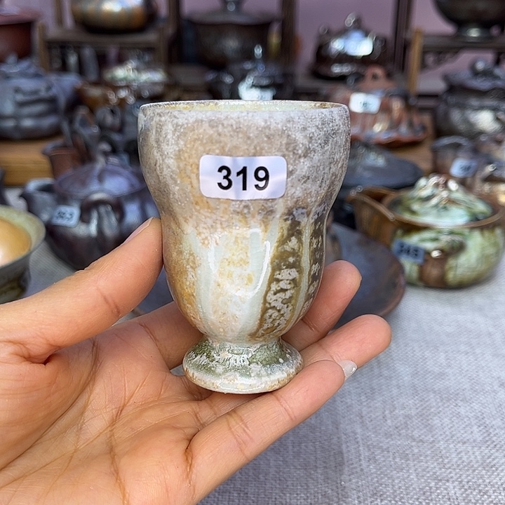 裸柴烧陶瓷手工茶器